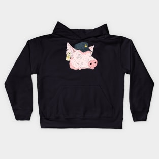 politie! dutch police pig. Kids Hoodie